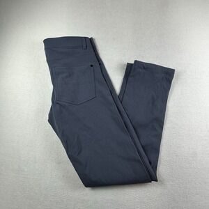 Western Rise Pants Mens 30 Gray AT Slim Straight Performance Hiking Work Chino